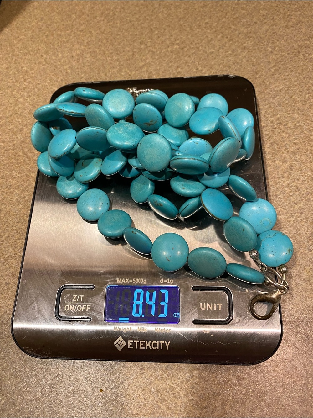 Turquoise Necklace—Three Strand - Picture 12 of 12